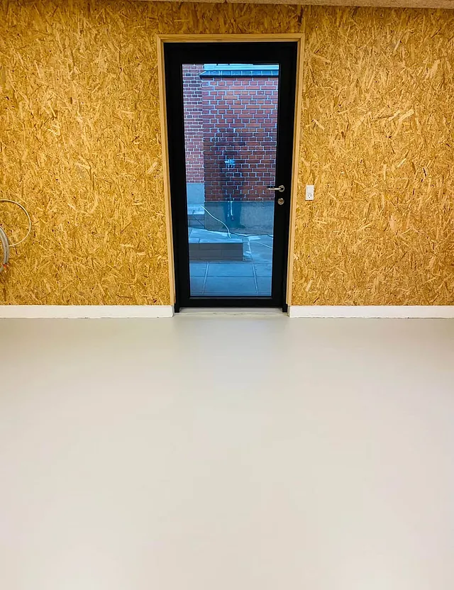Polyurethan belægning i kontor 